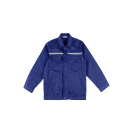 Customized men's blue work clothes suit, designed reflective tape, zipper suit, two pockets on the chest design, spring and autumn work clothes, work clothes manufacturer SKWK145 Customized men's blue work clothes suit, designed reflective tape, zipper suit, two pockets on the chest design, spring and autumn work clothes, work clothes manufacturer SKWK145